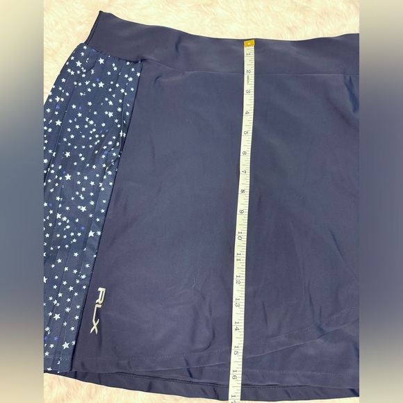 NWT Women's RLX RALPH LAUREN Pleated Skort Navy Star 4th of July Golf Large $170 - Picture 11 of 11